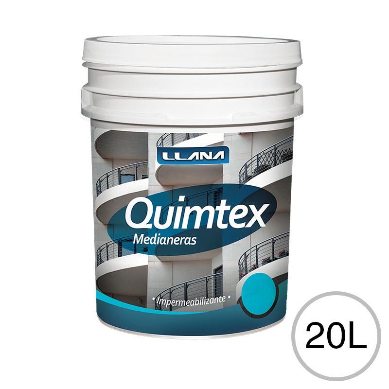 Impermeabilizante acrilico medianeras exterior blanco balde x 20l