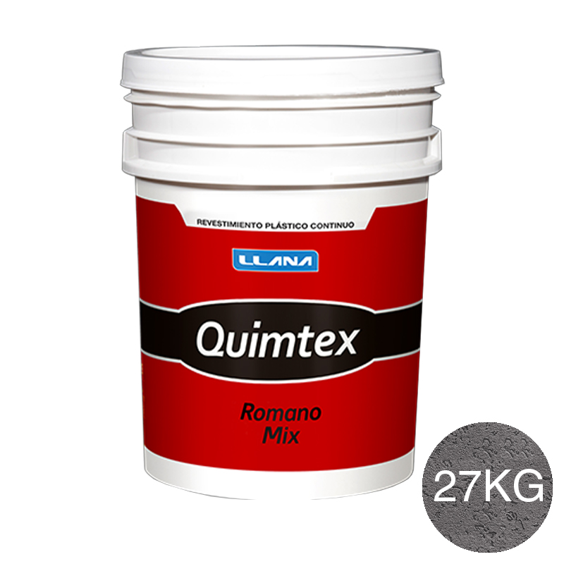 Revestimiento plastico texturado Quimtex Romano Mix exterior interior S168 balde x 27kg