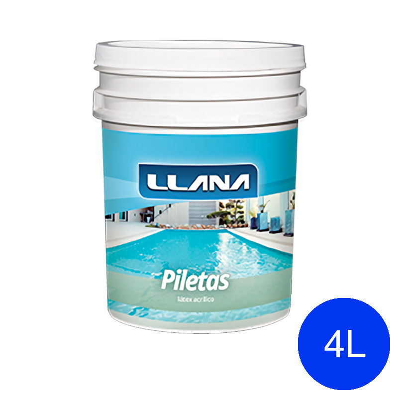 Pintura acrilica piletas azul natacion balde x 4l