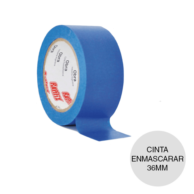 Cinta enmascarar papel Obra Azul rollo 36mm x 40m