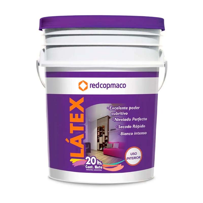 Pintura latex interior blanco balde x 20l