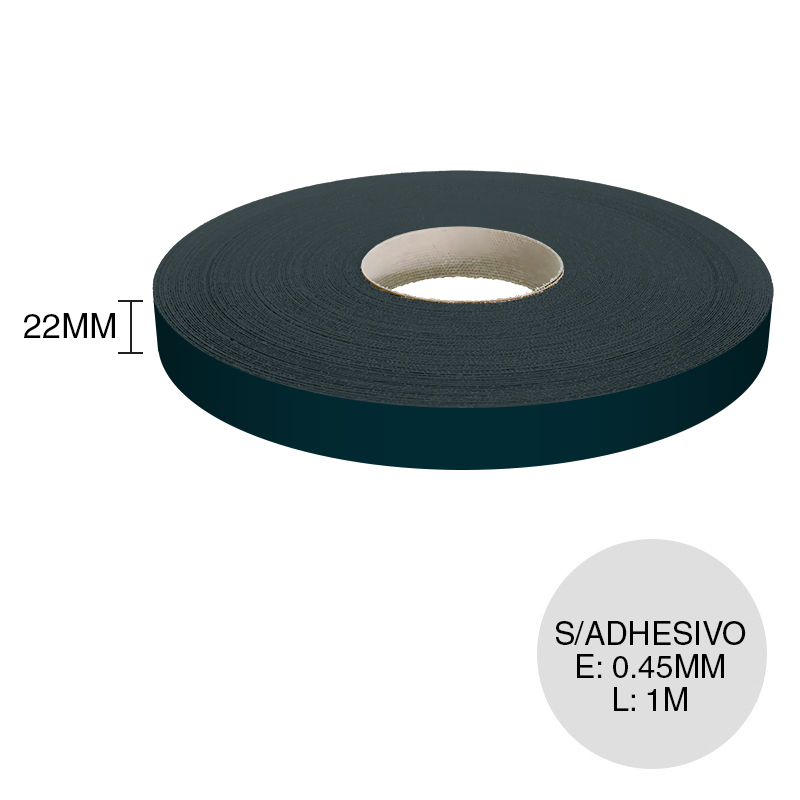Canto ABS sin adhesivo tuareg 0.45mm x 22mm x 1m