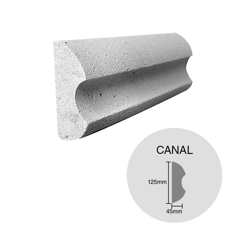 Moldura decorativa HCCA Liston Canal 45mm x 125mm x 500mm