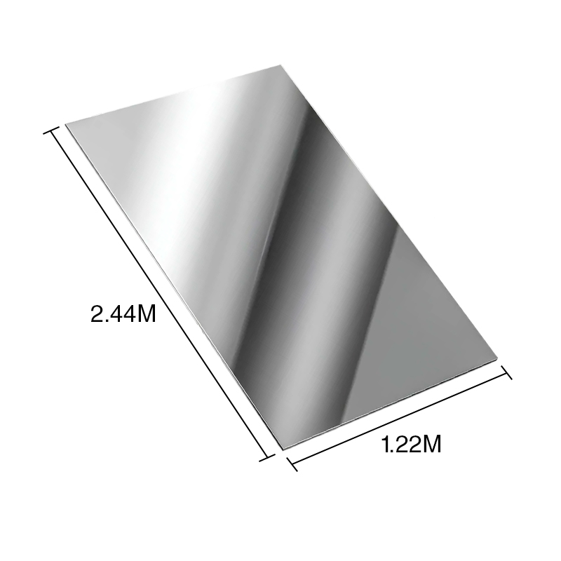 Placa revestimiento PVC interior simil espejo 3mm x 1.22m x 2.44m