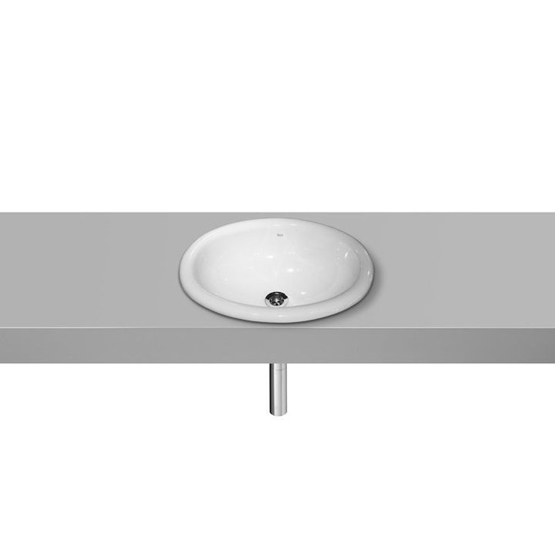 Bacha lavatorio porcelana Indalo de apoyo blanco brillante 190mm x 380mm x 485mm