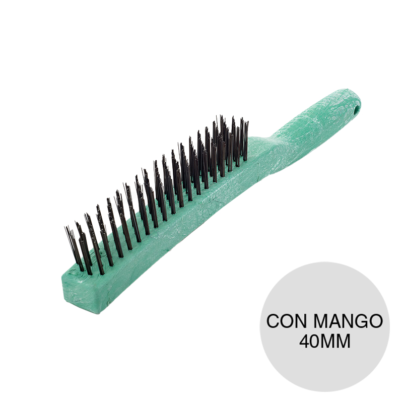 Cepillo de acero con mango 40mm x 190mm