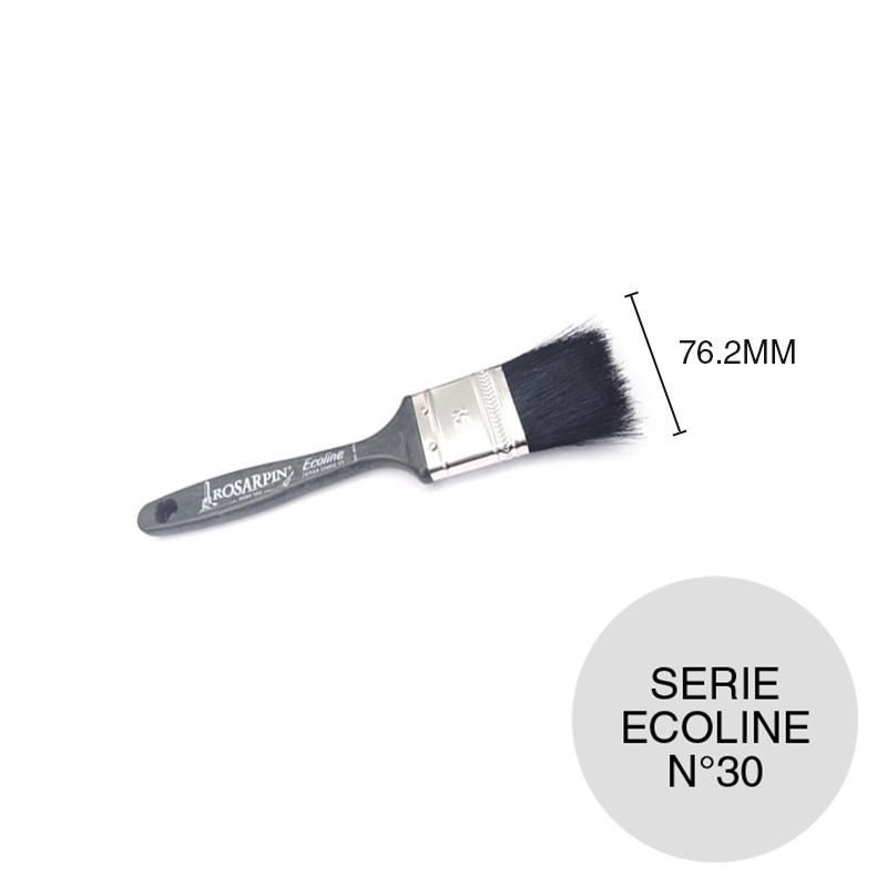 Pincel pinturas N°30 serie Ecoline cerda china negra virola 1 x 76.2mm
