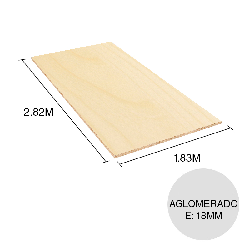 Tablero melamina aglomerado Piacere ciliegio esedra 18mm x 1.83m x 2.82m