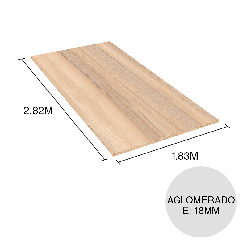 Tablero melamina aglomerado Potenza valiant orinoco 18mm x 1.83m x 2.82m