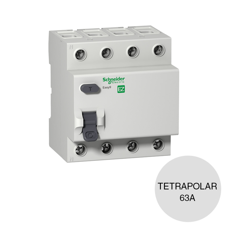 Interruptor diferencial Easy9 tetrapolar 63A sens. 30mA tipo AC