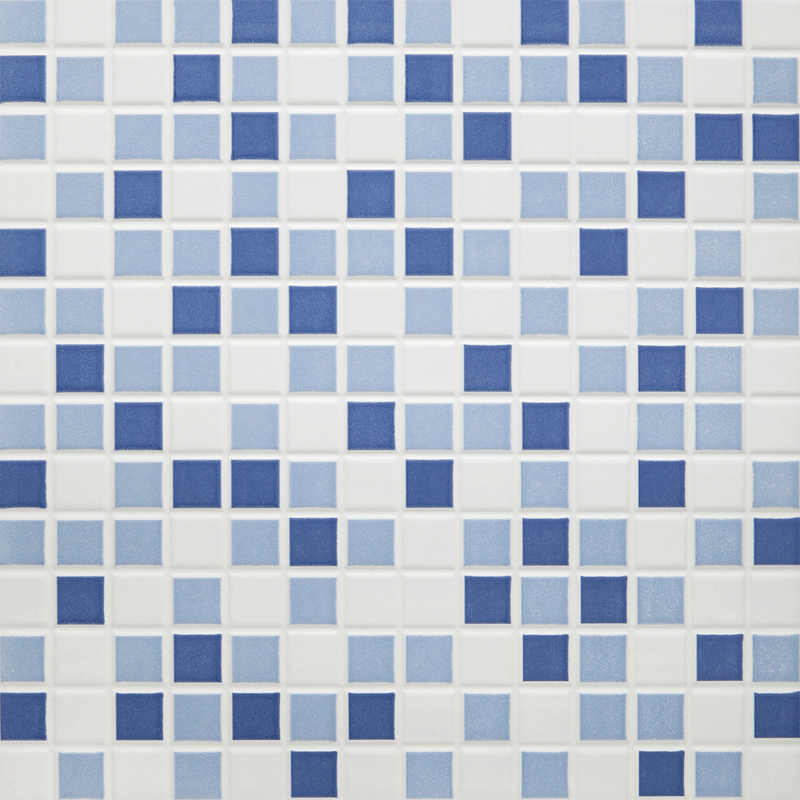 Piso y revestimiento ceramico aqua mix blue satinado borde sin rectificar 330mm x 330mm 18u x caja 1.96m²