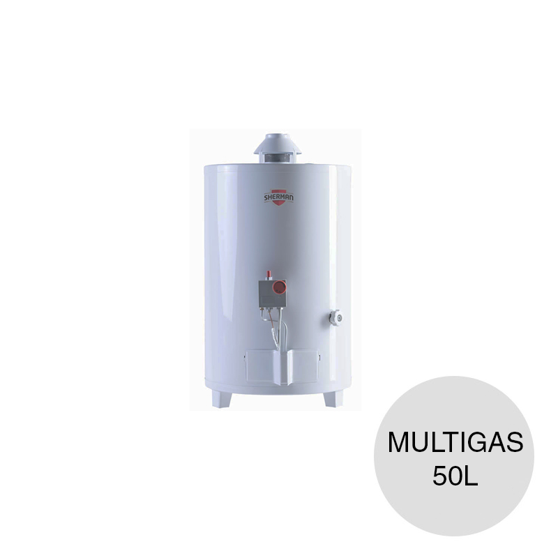 Termotanque conexion superior multigas 50l ø 450mm x 825mm