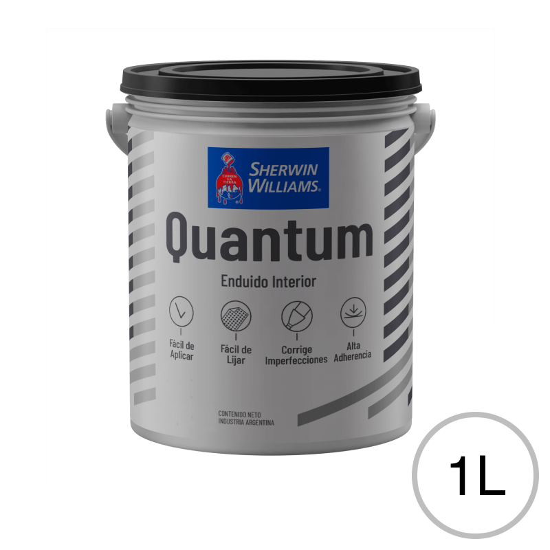 Enduido plastico Quantum interior blanco mate balde x 1l