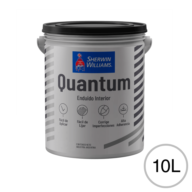 Enduido plastico Quantum interior blanco mate balde x 10l