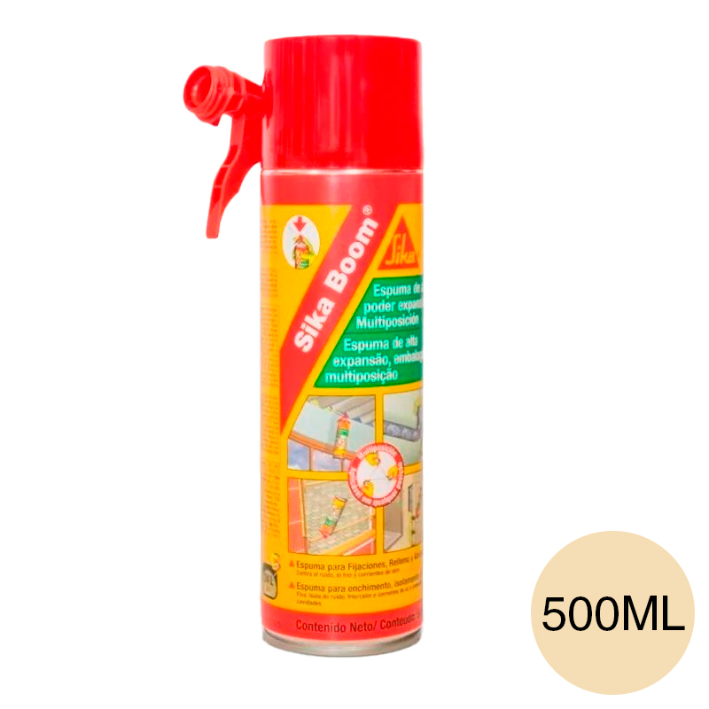 Sellador relleno y aislaciones espuma poliuretano Sikaboom S aerosol 500ml