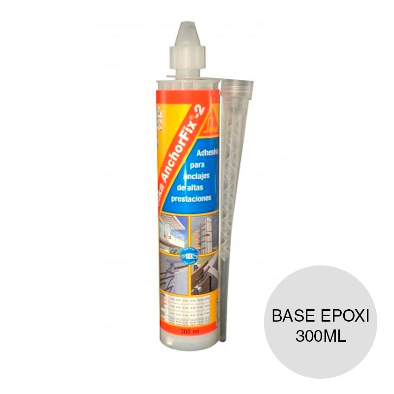 Anclaje quimico Sika Anchorfix-2 base epoxi curado rapido cartucho x 300ml