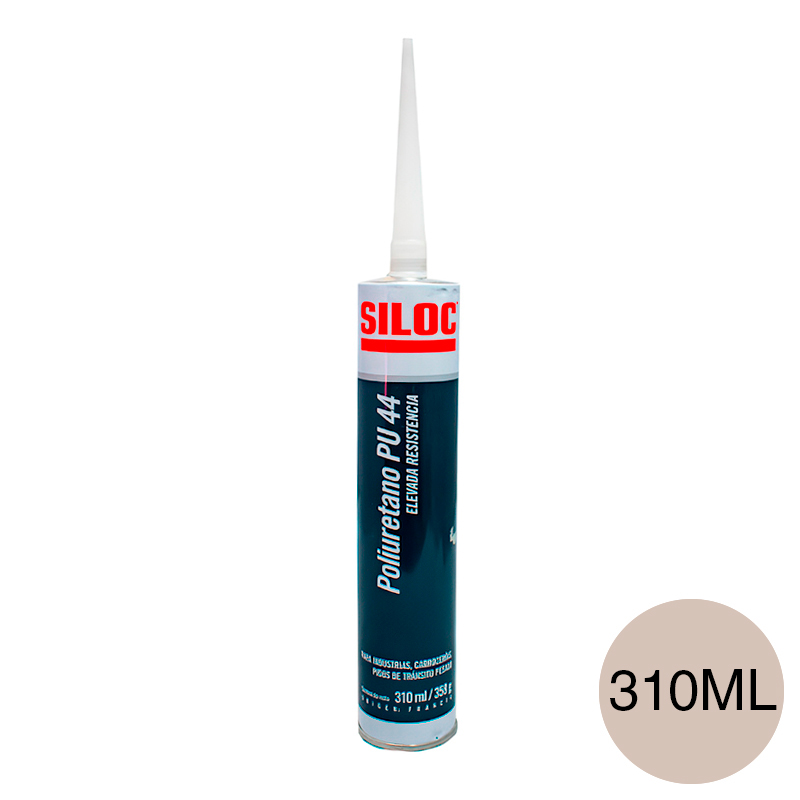 Sellador PU44 poliuretano elevada resistencia gris cartucho x 310ml