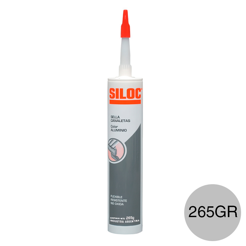 Sellador canaleta sintetico aluminio cartucho x 265gr