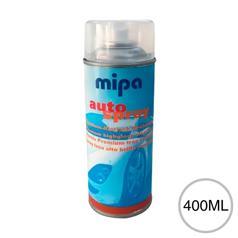 Barniz p/automotores Mipa Clear 1K transparente brillante aerosol x 400ml