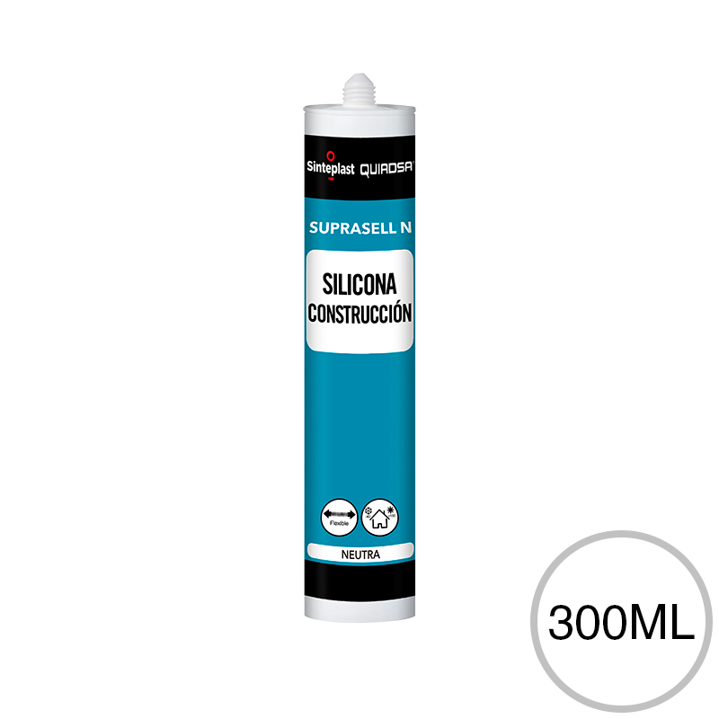 Sellador silicona neutra Suprasell blanco cartucho x 300ml
