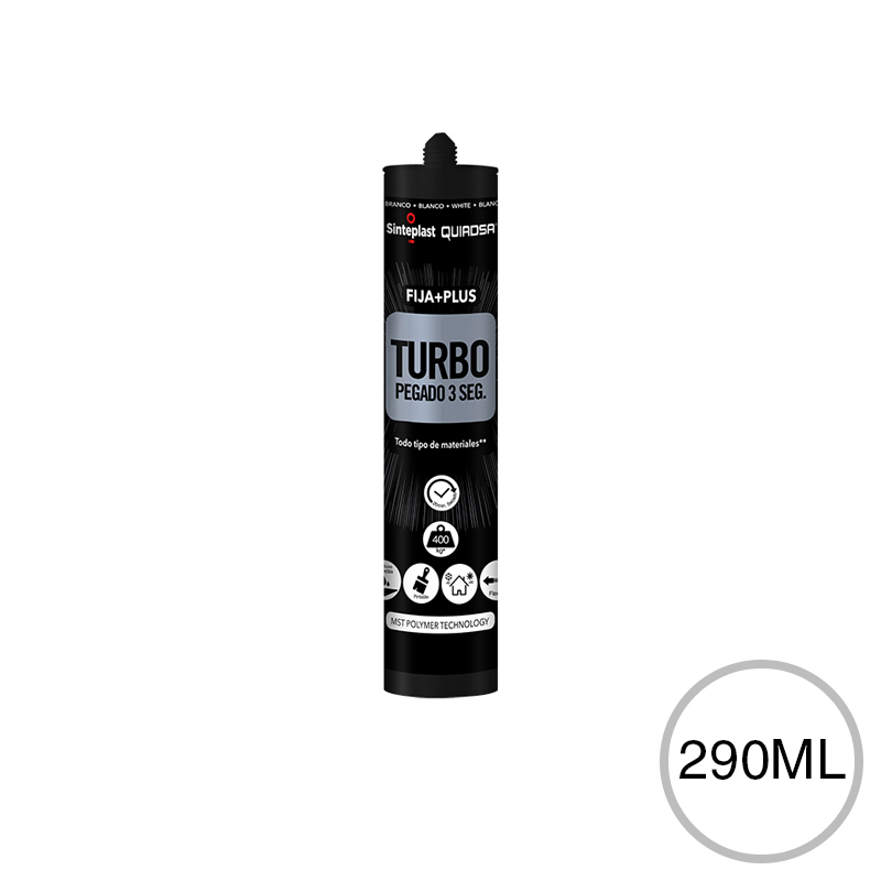 Adhesivo elastico Fija+plus Turbo cartucho x 290ml