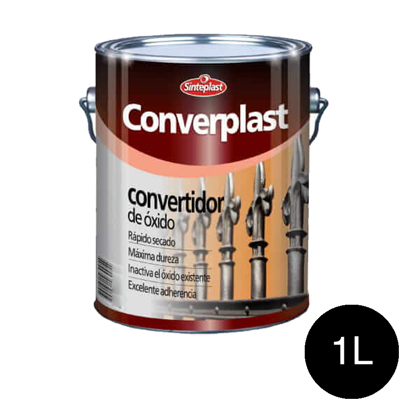 Convertidor de oxido Converplast exterior interior negro mate lata x 1l