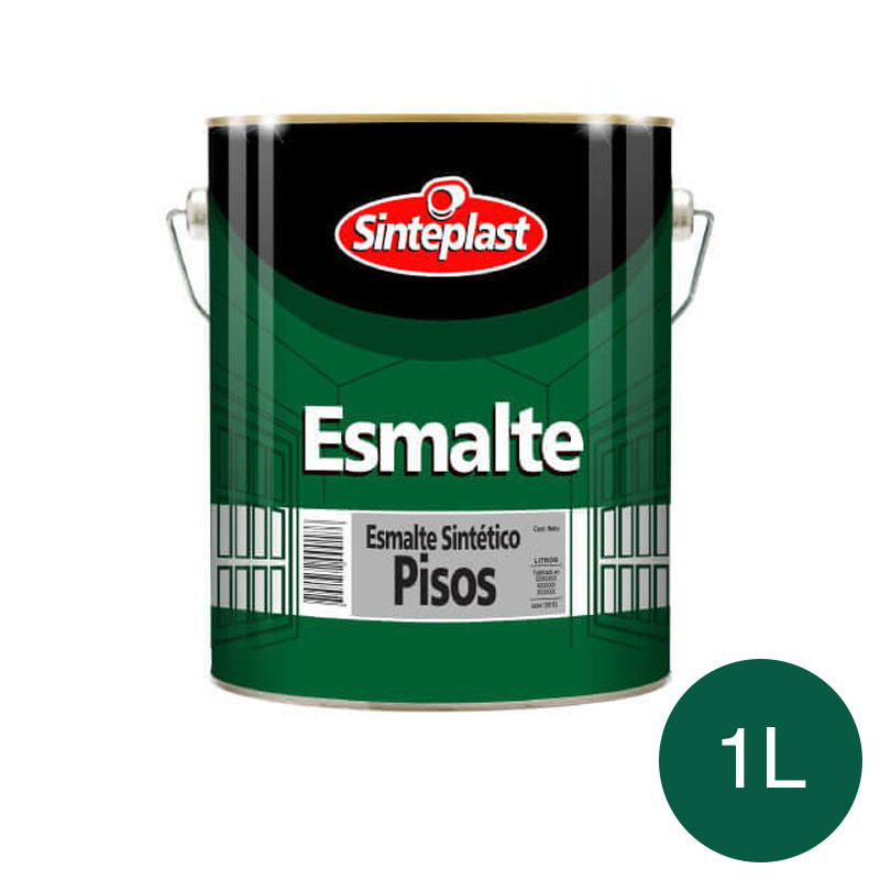 Esmalte sintetico pisos exterior interior verde semi mate lata x 1l