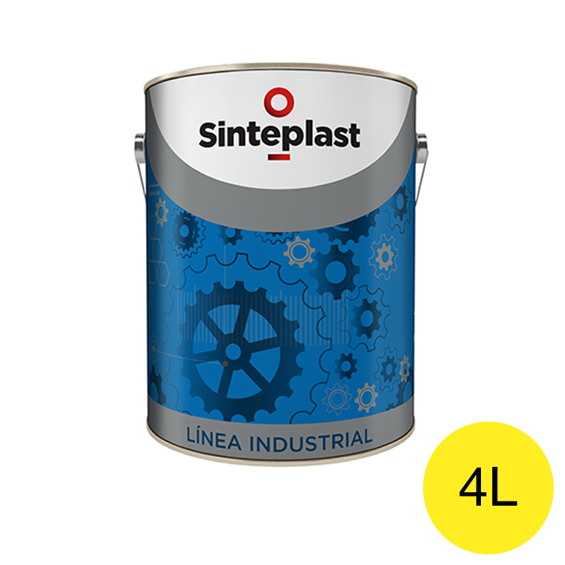 Esmalte sintetico industrial DTM Sintesmal exterior interior amarillo brillante lata x 4l