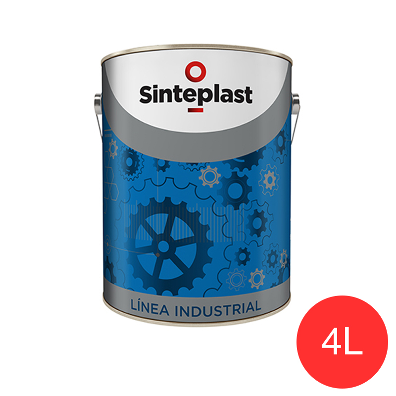 Esmalte sintetico industrial DTM Sintesmal exterior interior bermellon brillante lata x 4l