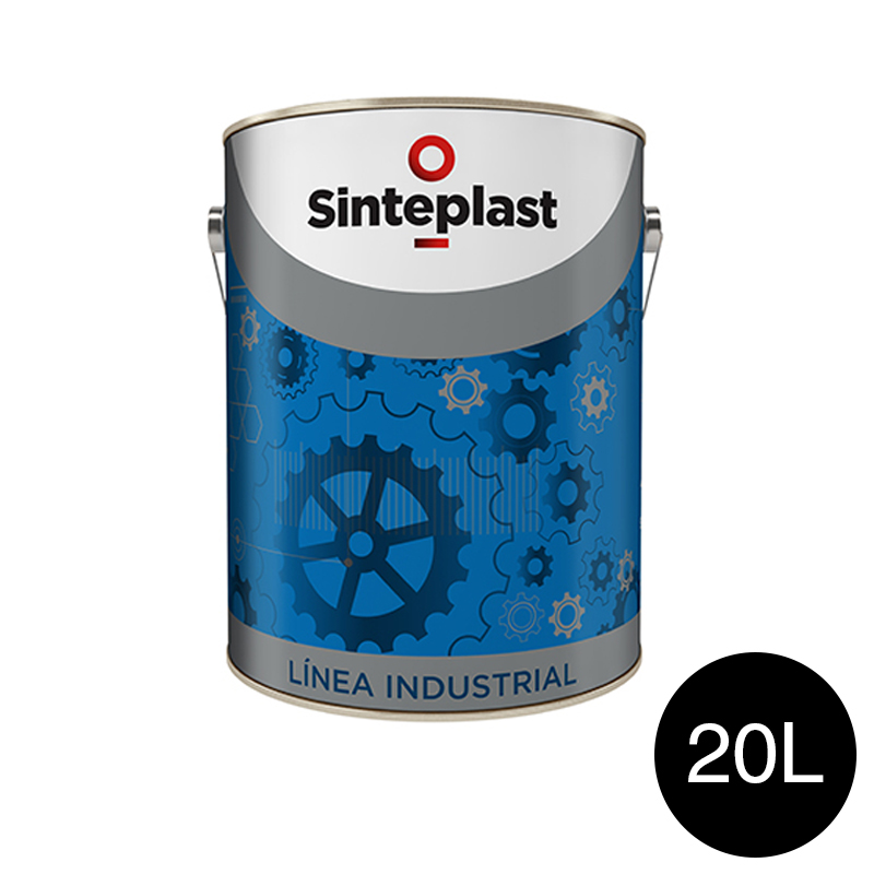 Esmalte sintetico industrial DTM Sintesmal exterior interior negro brillante lata x 20l