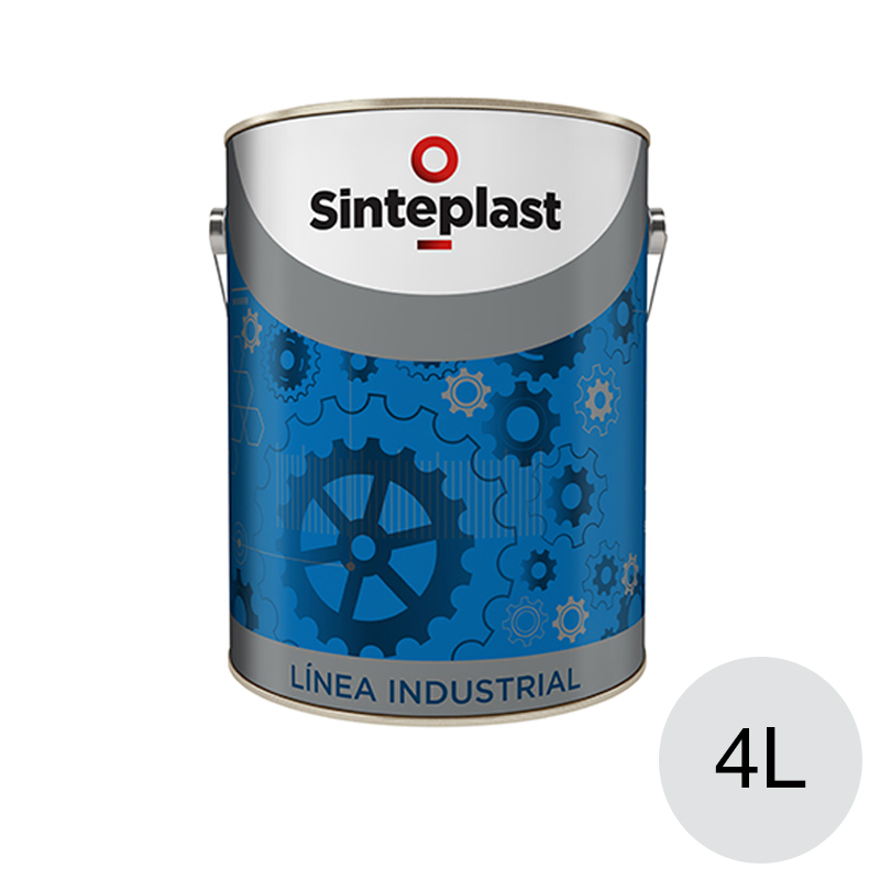 Esmalte sintetico industrial DTM Sintesmal exterior interior aluminio brillante lata x 4l