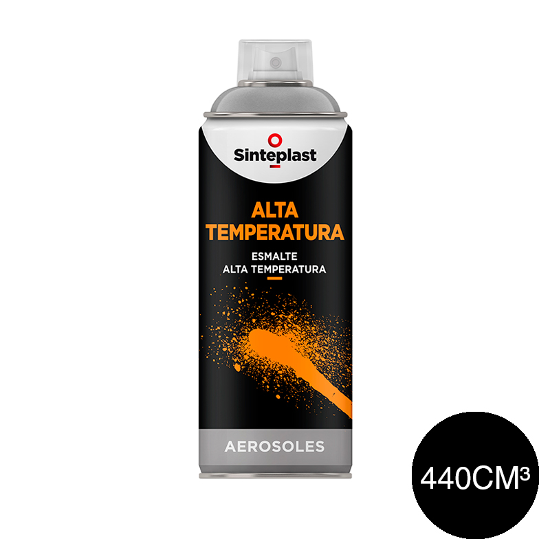 Aerosol esmalte Alta Temperatura negro mate x 440cm³