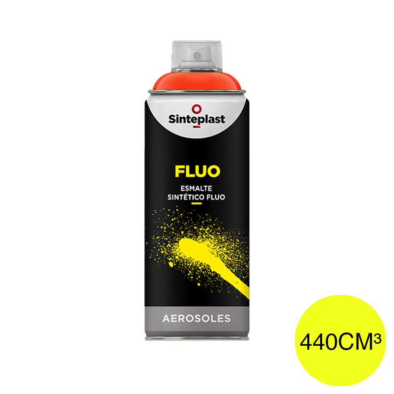 Esmalte sintetico Fluo exterior interior amarillo brillante aerosol x 440cm³