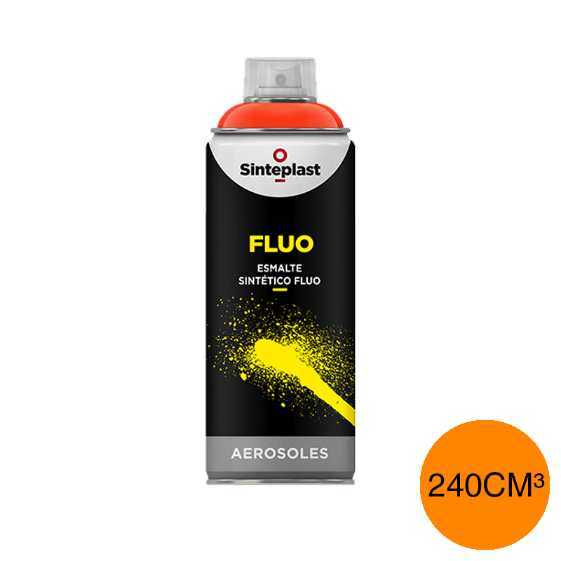 Esmalte sintetico Fluo exterior interior naranja brillante aerosol x 240cm³