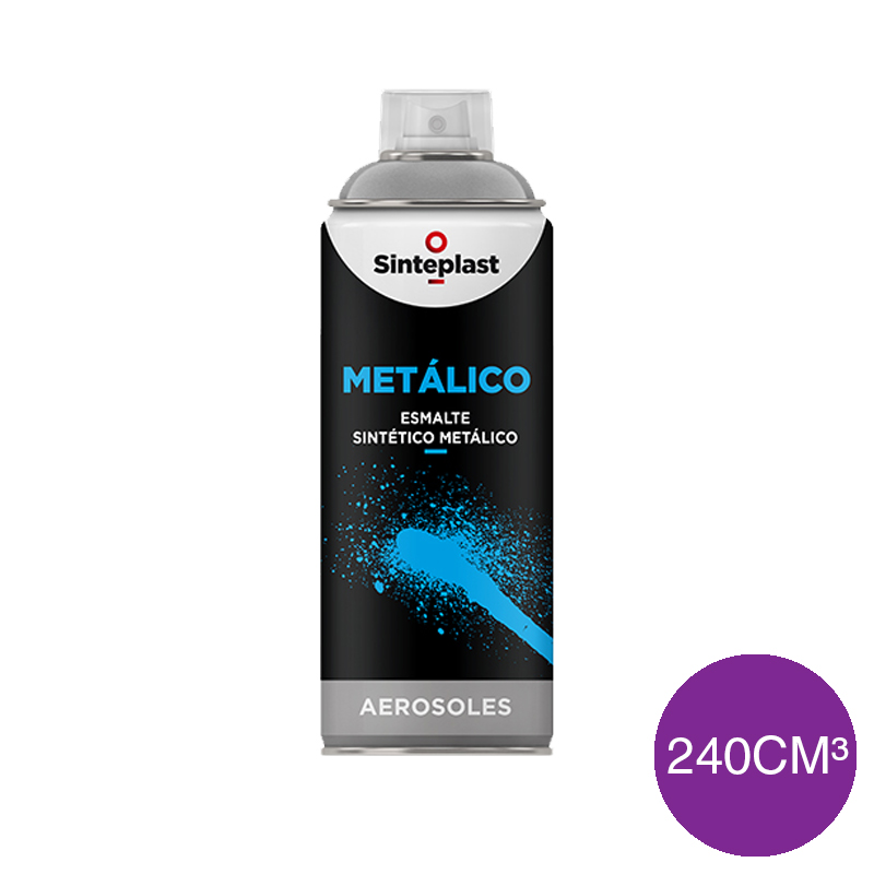 Esmalte sintetico Metalico exterior interior purpura brillante aerosol x 240cm³