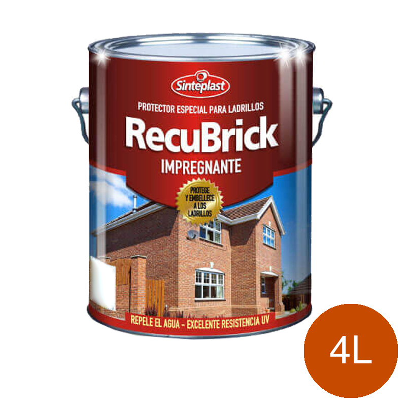 Impregnante protector ladrillos Recubrick exterior natural satinado lata x 4l