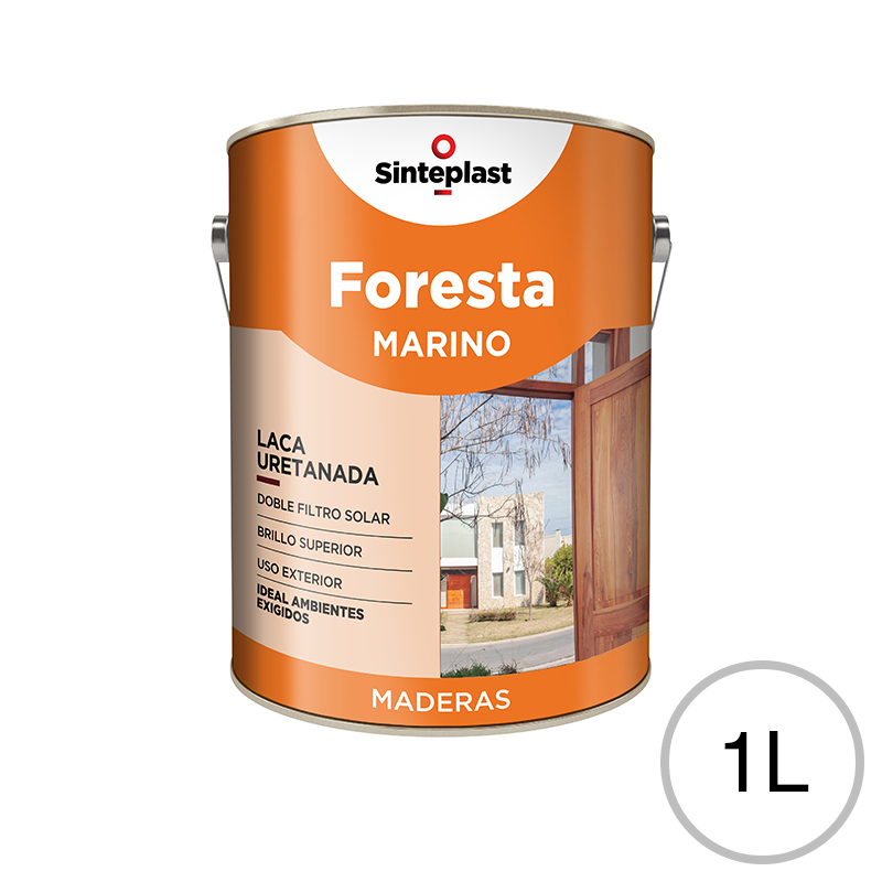 Laca uretanada premium madera Foresta Marino exterior interior incoloro brillante lata x 1l