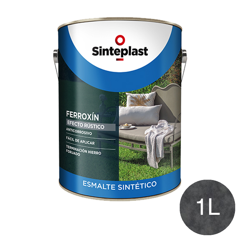 Esmalte sintetico anticorrosivo Ferroxin efecto rustico exterior interior hierro antiguo mate lata x 1l