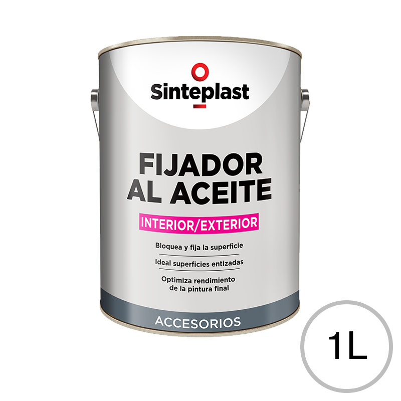 Fijador al aceite paredes exterior interior transparente mate lata x 1l