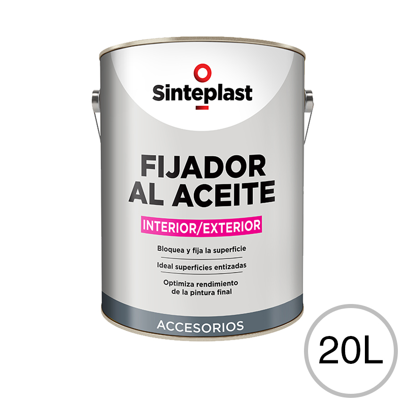 Fijador al aceite paredes exterior interior transparente mate lata x 20l