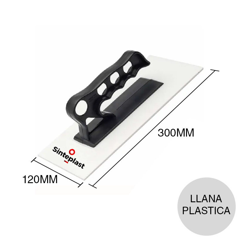 Llana yesero plastica 120mm x 300mm