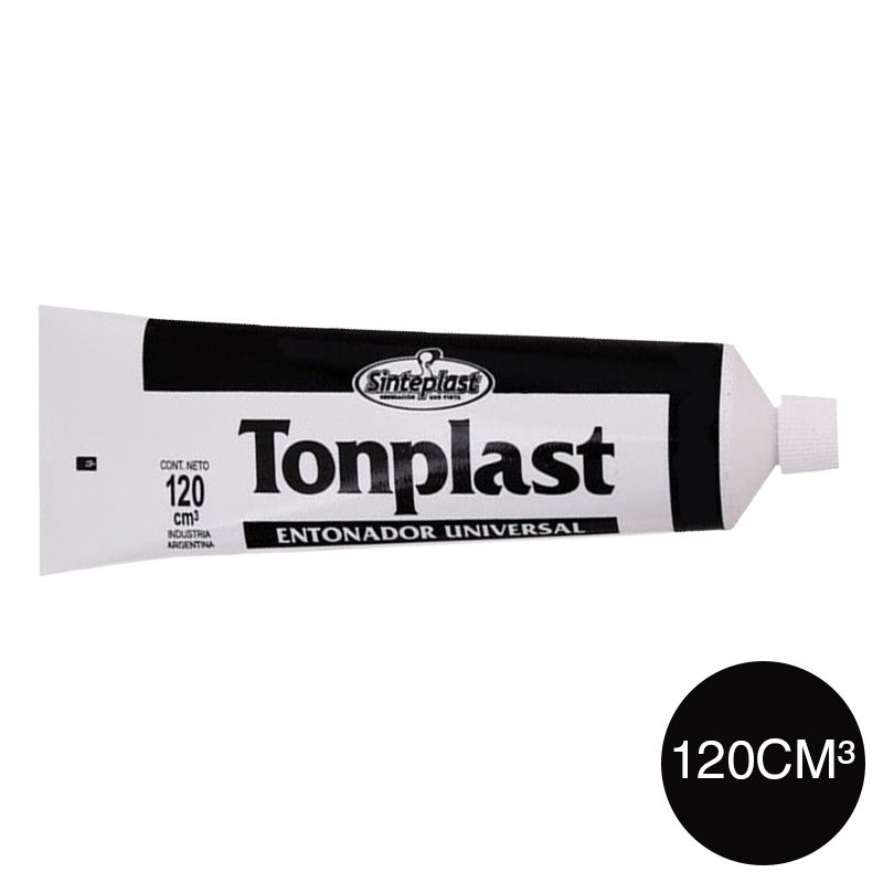 Entonador universal colorante pinturas Tonplast negro pomo x 120cm³