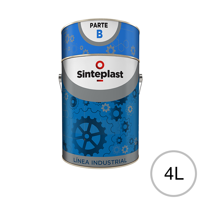 Esmalte epoxi bicomponente Sintepox pisos HB blanco semi mate lata x 4l