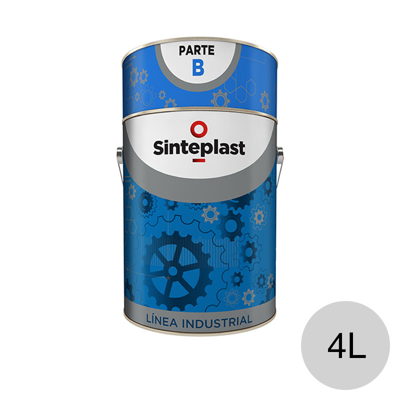Esmalte epoxi bicomponente Sintepox pisos HB gris semi mate lata x 4l