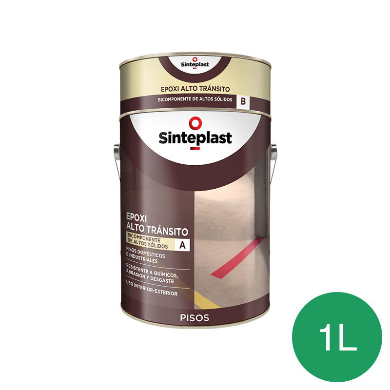 Recubrimiento epoxi pisos Recufloor alto transito exterior interior verde ingles semimate lata x 1l