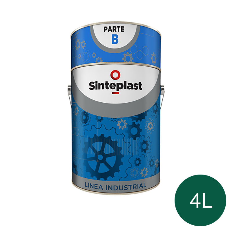 Esmalte epoxi bicomponente pisos sintepox verde brillante lata x 4l