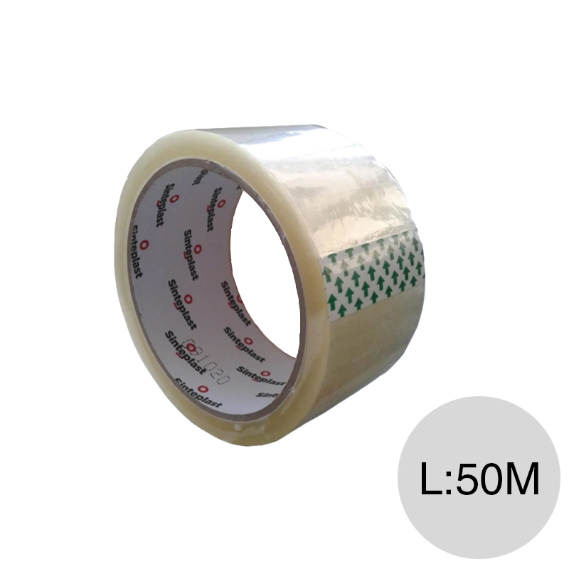 Cinta embalar autoadhesiva transparente rollo x 48mm x 50m