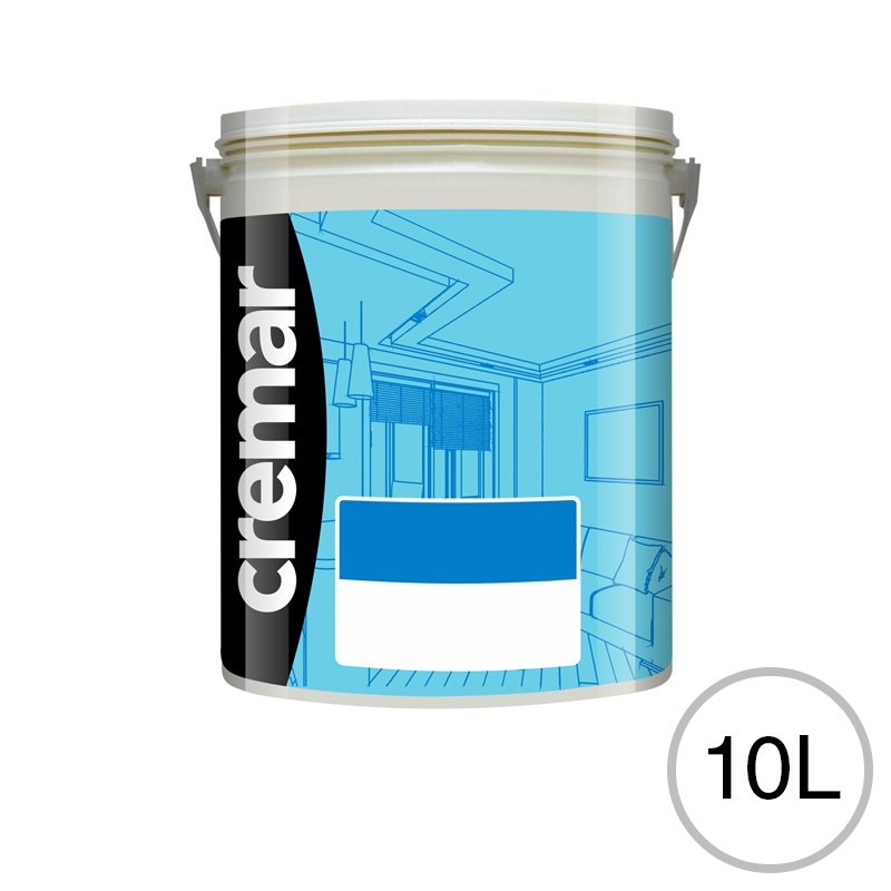 Pintura latex acrilica Cremar interior blanco mate balde x 10l