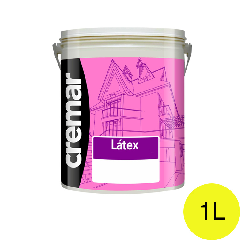 Pintura latex acrilica Cremar interior amarillo mate balde x 1l