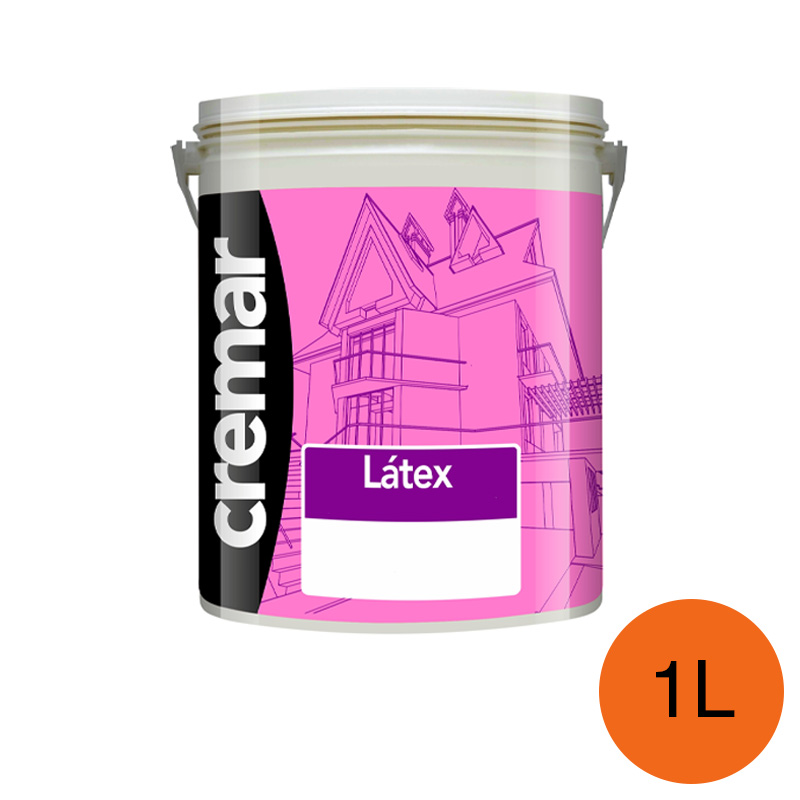 Pintura latex acrilica Cremar interior naranja mate balde x 1l